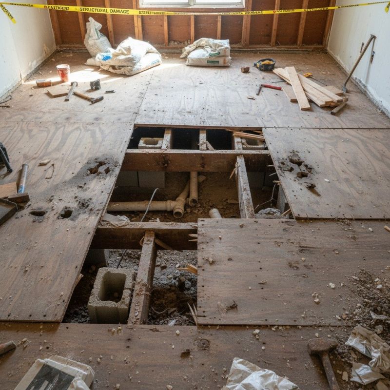 Plywood Subfloor Repair in Wilmington, NC