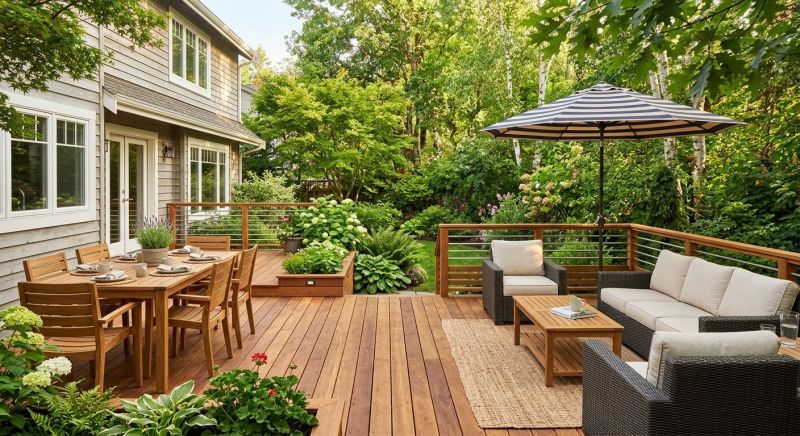 Wooden Patio Installation in Fairfield County, CT